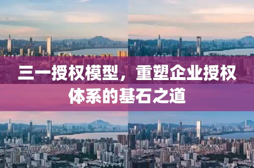 三一授權(quán)模型，重塑企業(yè)授權(quán)體系的基石之道