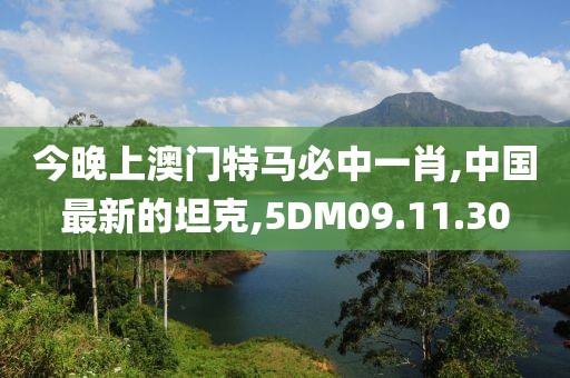 今晚上澳門特馬必中一肖,中國最新的坦克,5DM09.11.30