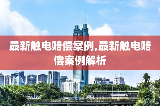 最新觸電賠償案例,最新觸電賠償案例解析
