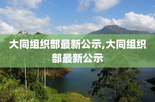大同組織部最新公示,大同組織部最新公示