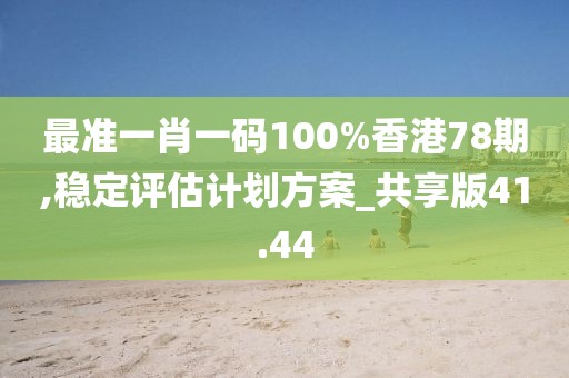最準(zhǔn)一肖一碼100%香港78期,穩(wěn)定評估計(jì)劃方案_共享版41.44